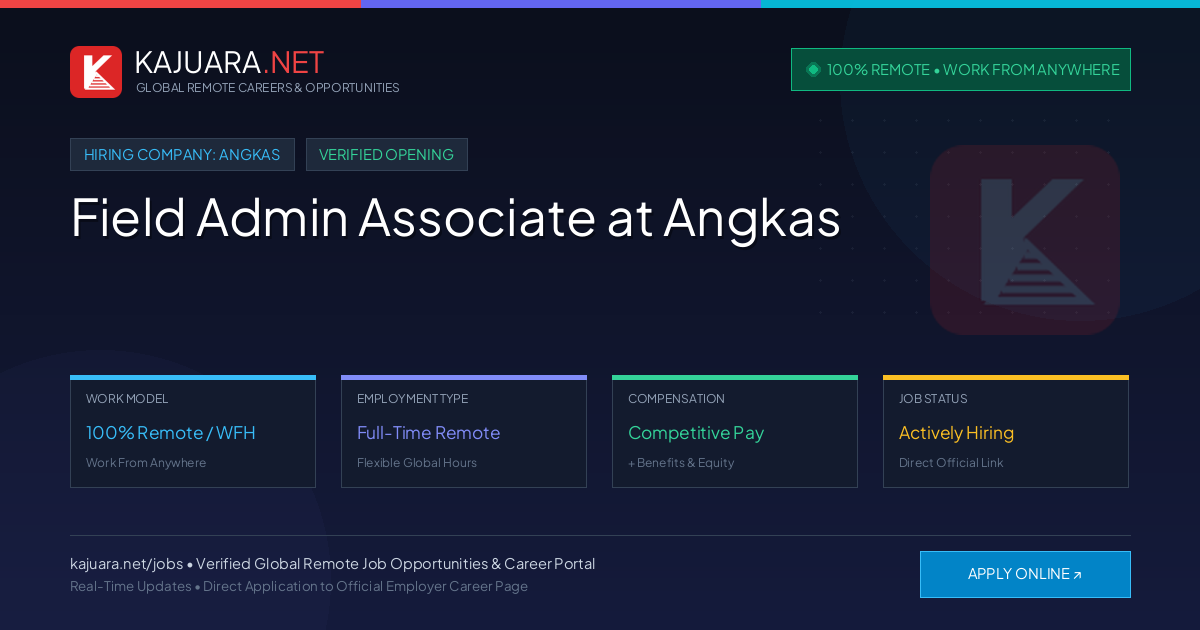 [100% Remote] Field Admin Associate at Angkas – Hiring Now