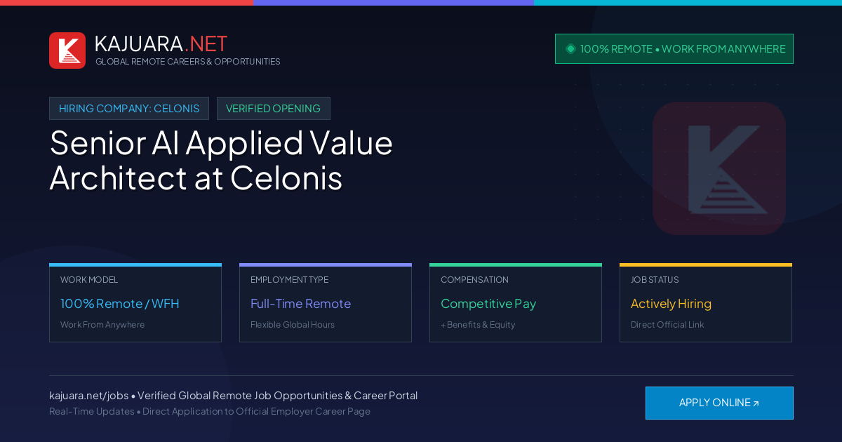 [100% Remote] Senior AI Applied Value Architect at Celonis – Hiring Now