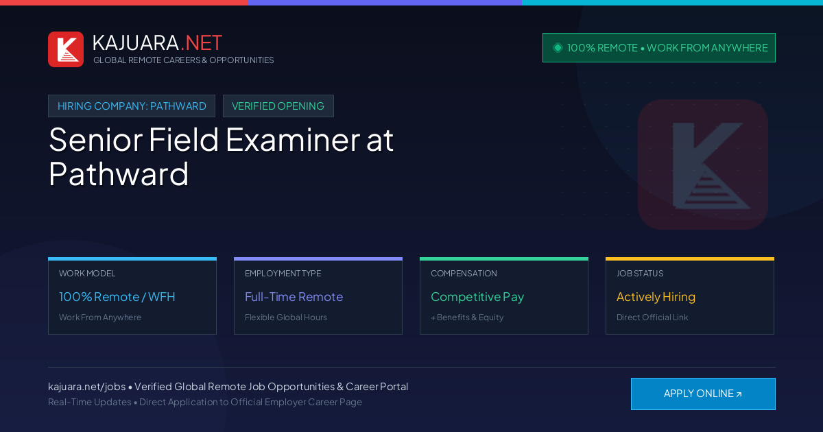 [100% Remote] Senior Field Examiner at Pathward – Hiring Now