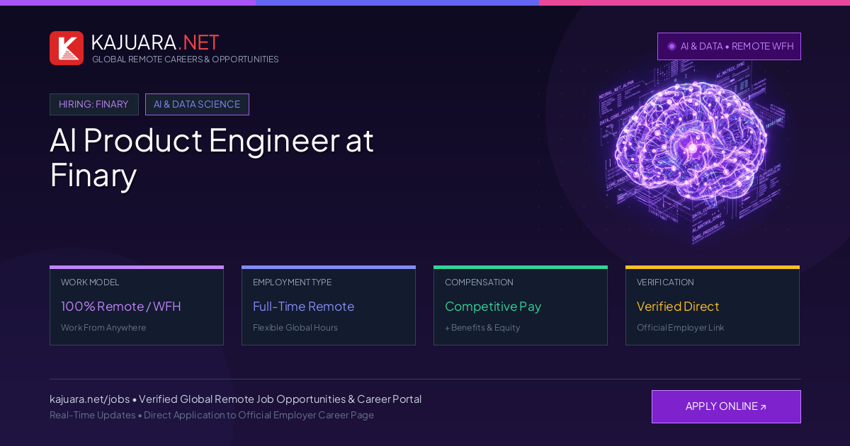 AI Product Engineer at Finary (Global Remote Career)
