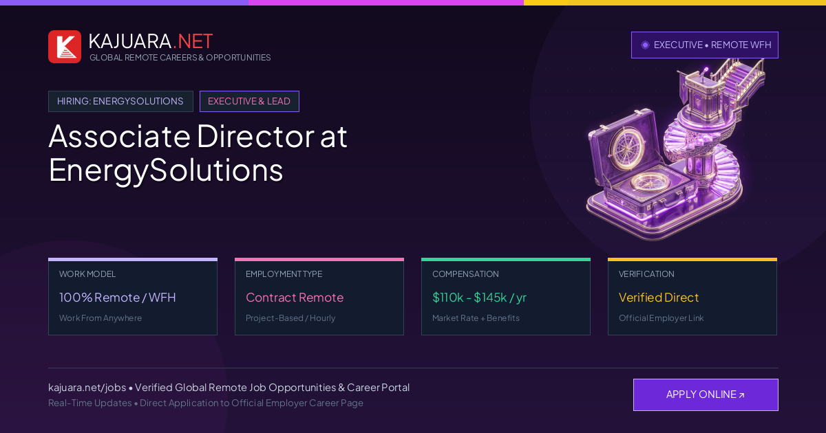 Associate Director at EnergySolutions (Global Remote Career)