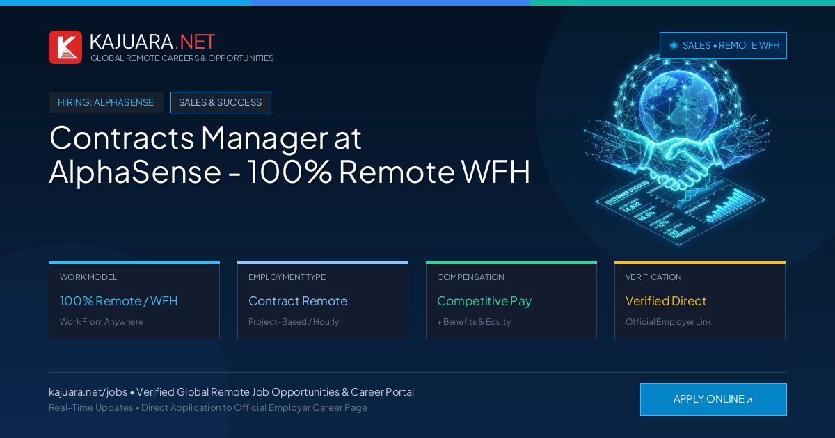 Contracts Manager at AlphaSense - 100% Remote WFH