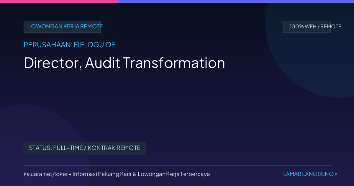 Director, Audit Transformation