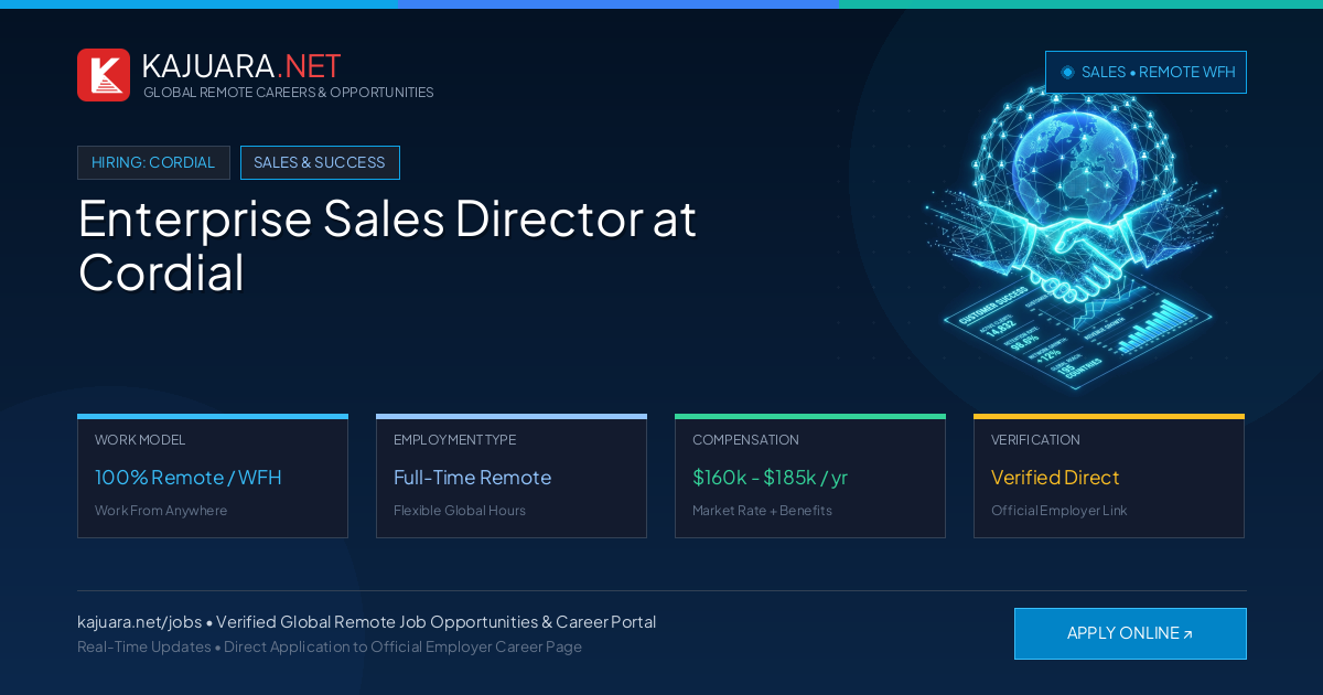 Enterprise Sales Director at Cordial (100% Remote WFH)