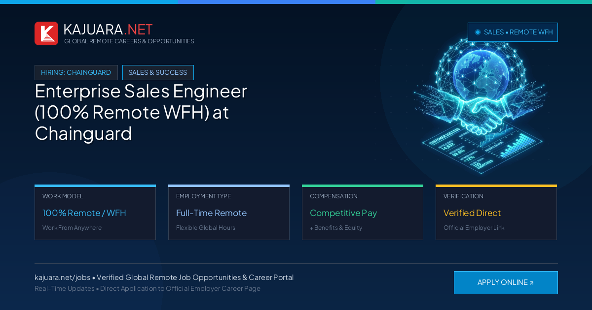 Enterprise Sales Engineer (100% Remote WFH) at Chainguard
