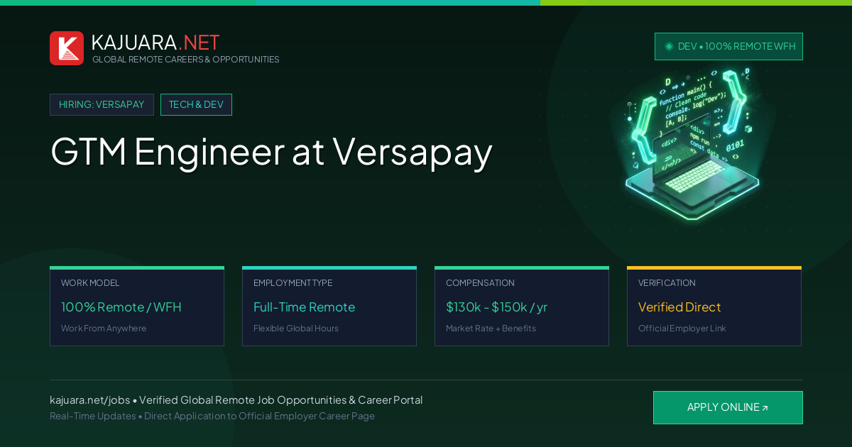 GTM Engineer at Versapay (100% Remote WFH)