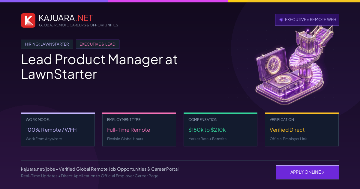 Lead Product Manager at LawnStarter (100% Remote WFH)