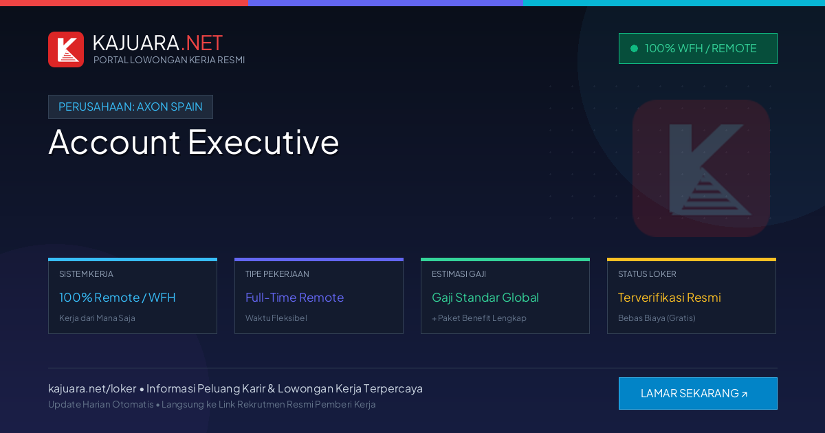 Lowongan Kerja Remote: Account Executive di Axon Spain