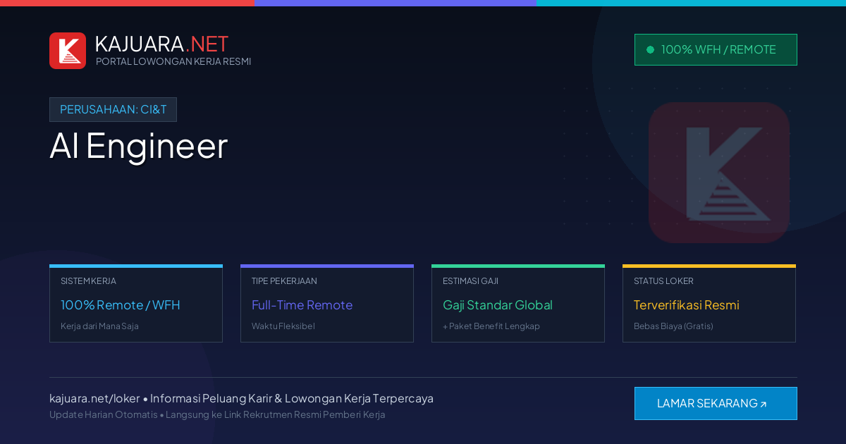 [100% Remote] AI Engineer at CI&T – Hiring Now