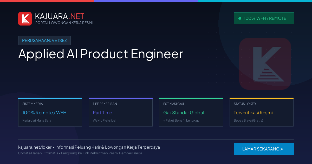[Remote / WFH] Applied AI Product Engineer at VetsEZ – Immediate Opening