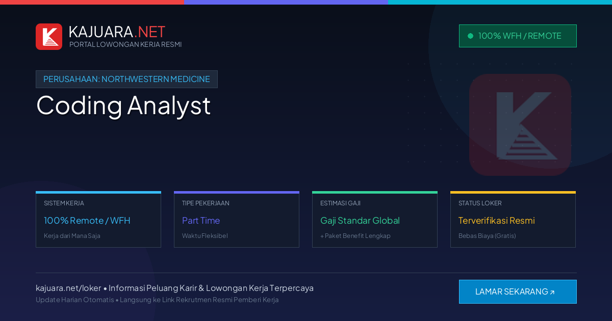 Lowongan Kerja Remote: Coding Analyst di Northwestern Medicine