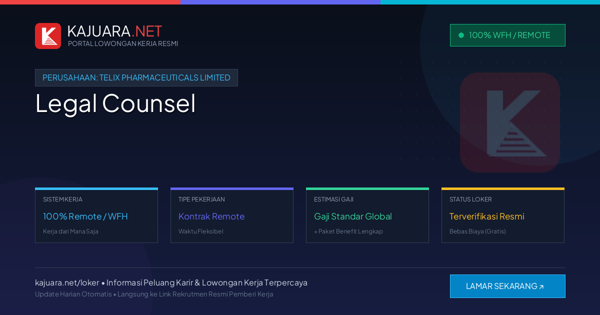 [100% Remote] Legal Counsel at Telix Pharmaceuticals Limited – Hiring Now