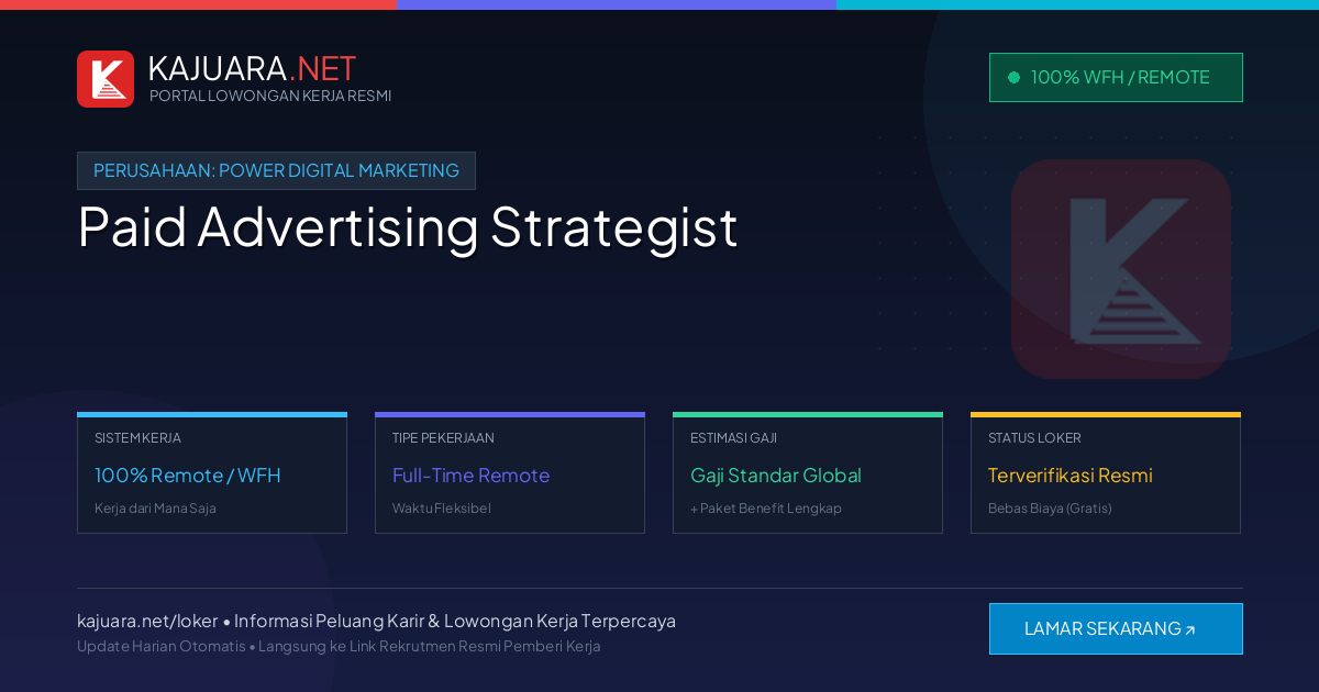 [Work From Home] Paid Advertising Strategist at Power Digital Marketing – Apply Online