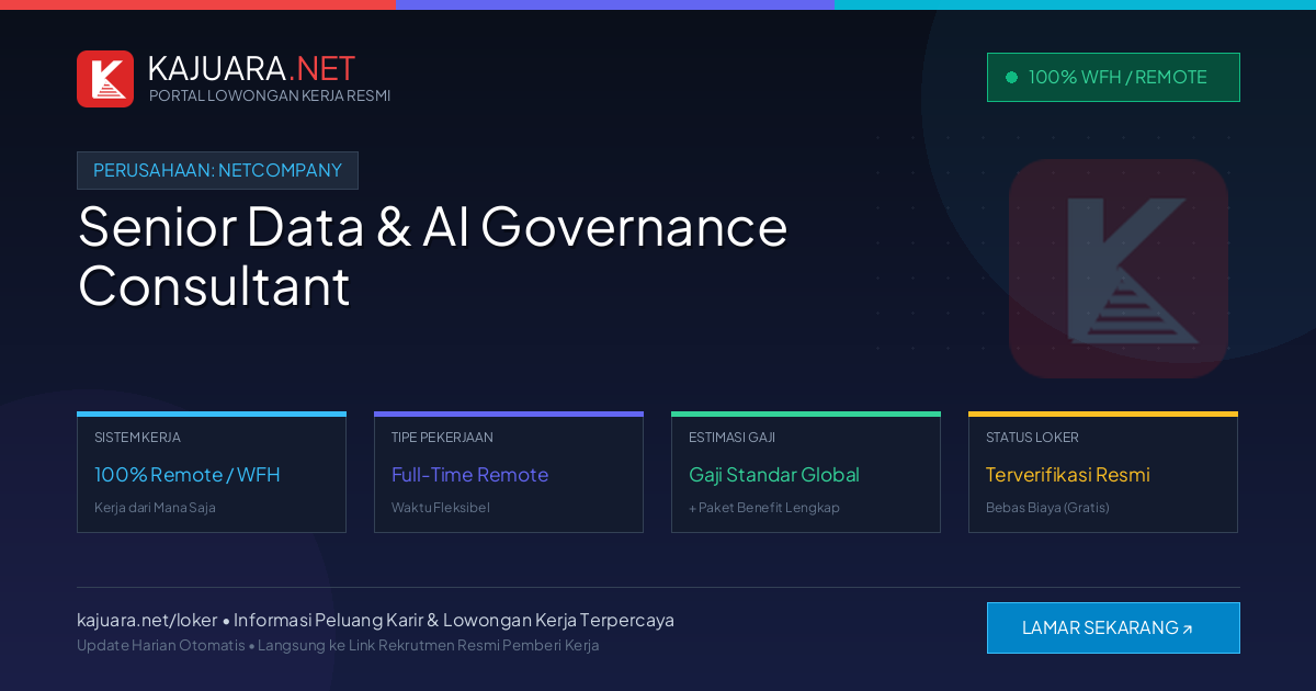 [100% Remote] Senior Data & AI Governance Consultant at Netcompany – Hiring Now