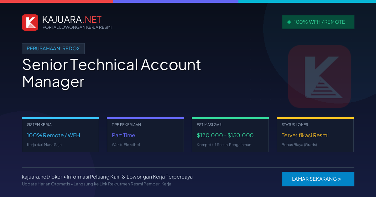 Lowongan Kerja Remote: Senior Technical Account Manager di Redox