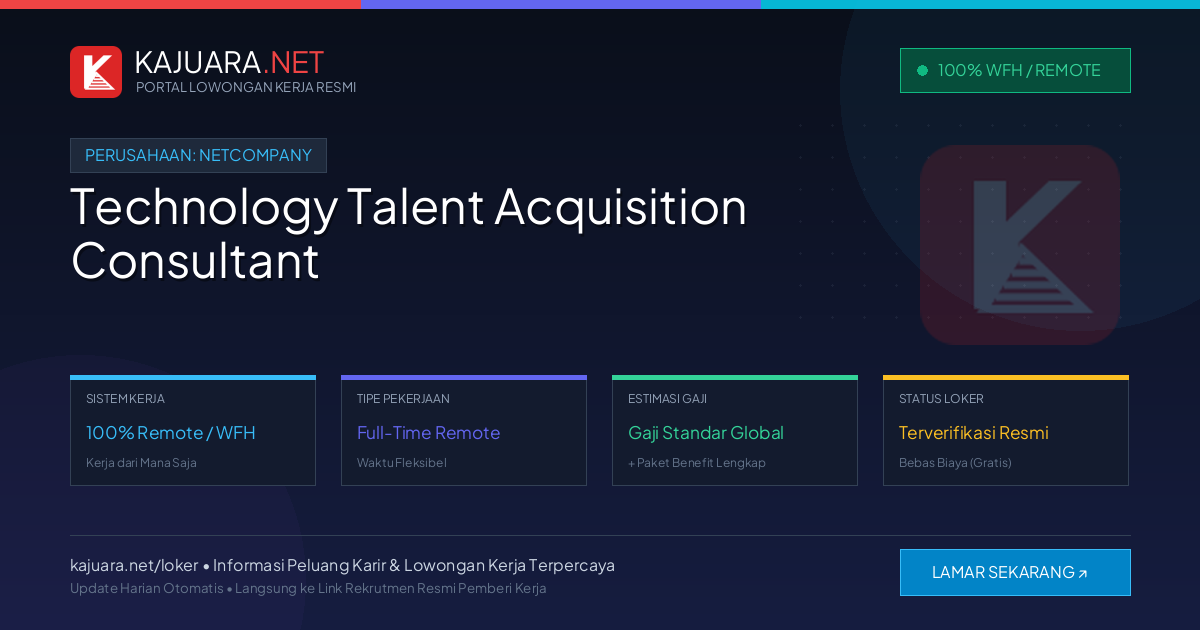 Lowongan Kerja Remote: Technology Talent Acquisition Consultant di Netcompany