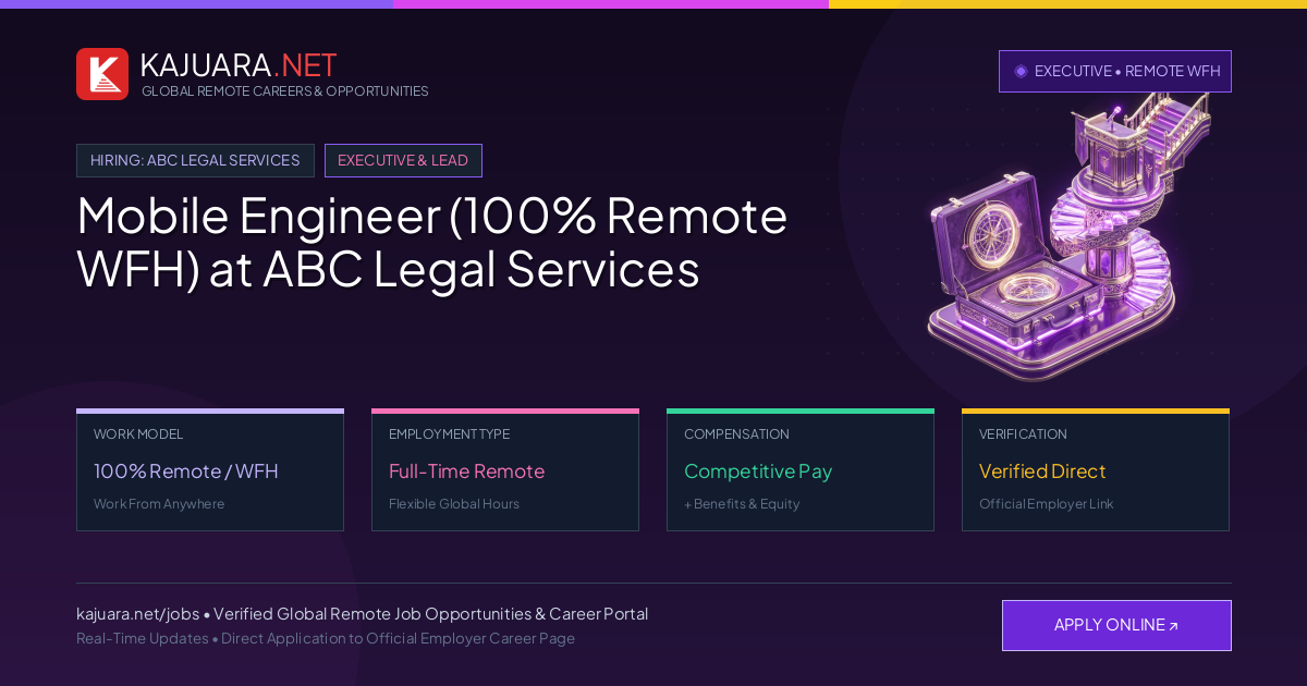 Mobile Engineer (100% Remote WFH) at ABC Legal Services