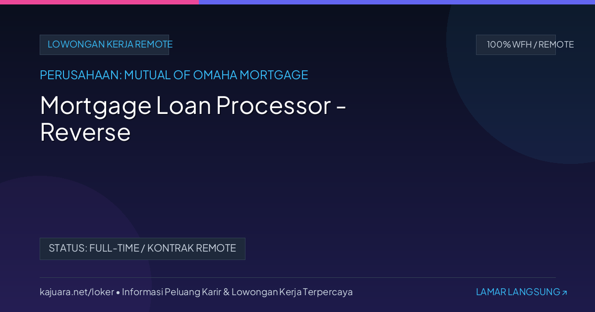 Mortgage Loan Processor - Reverse