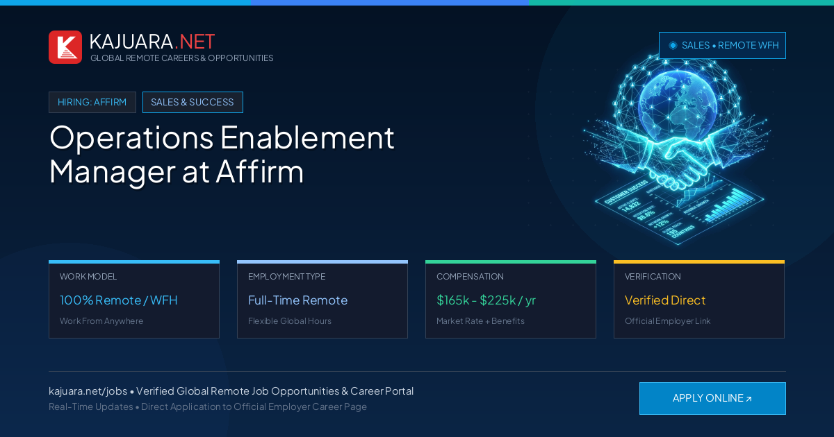 Operations Enablement Manager at Affirm (Global Remote Career)