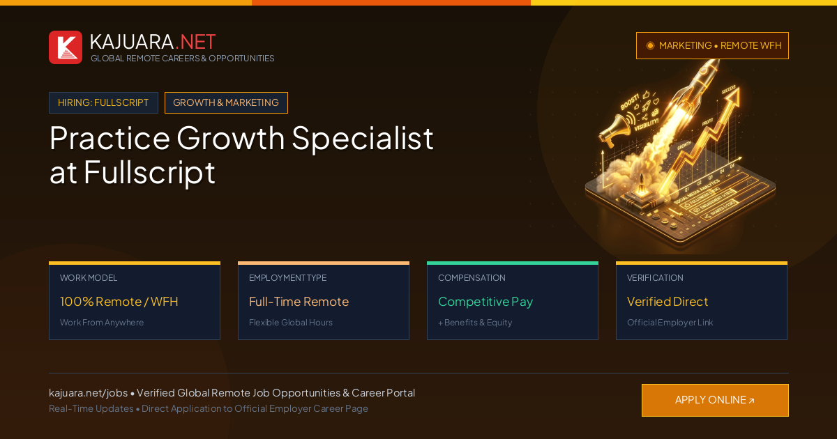 Practice Growth Specialist at Fullscript (100% Remote WFH)