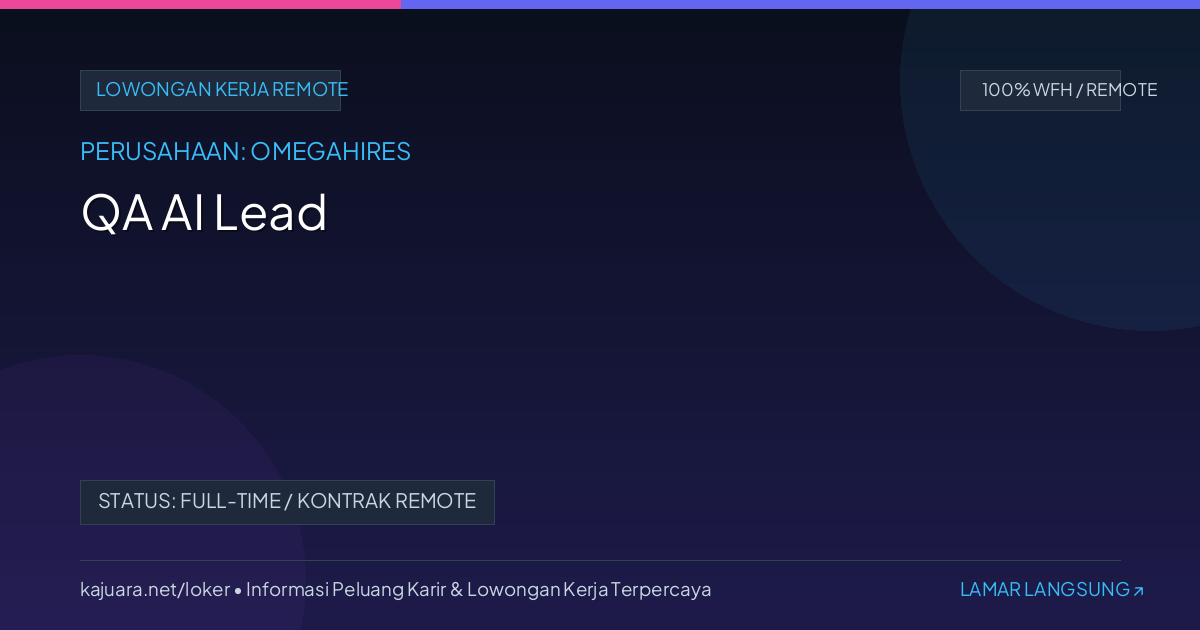 QA AI Lead