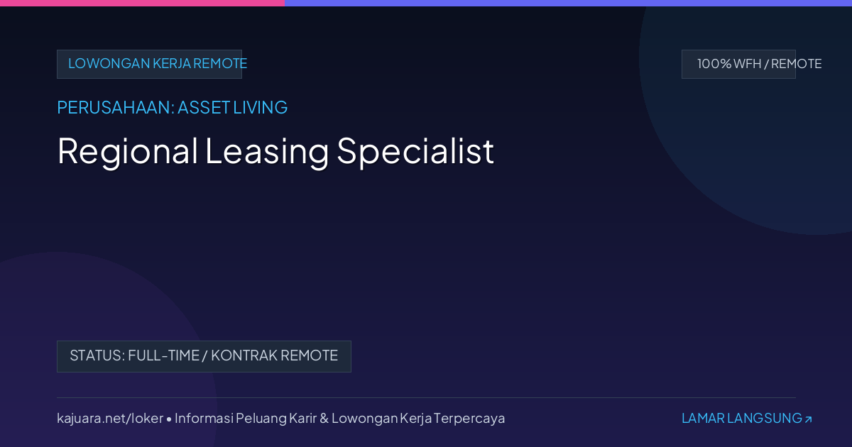Regional Leasing Specialist