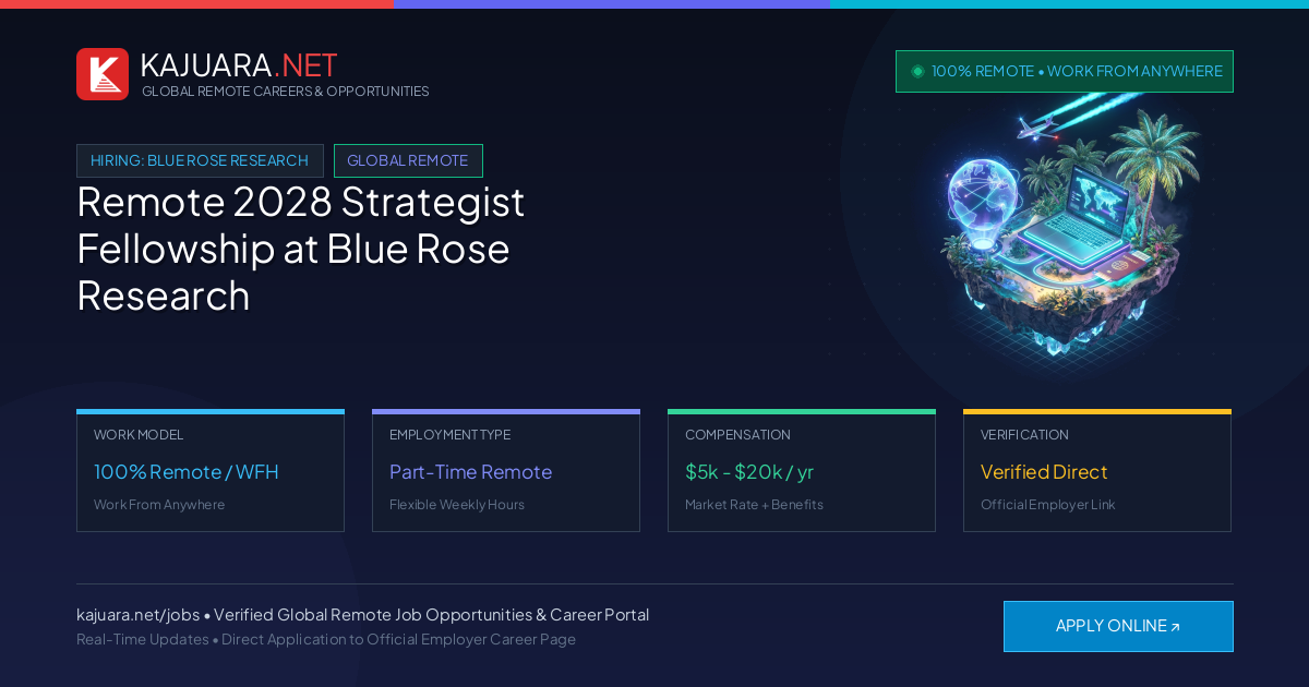 Remote 2028 Strategist Fellowship at Blue Rose Research