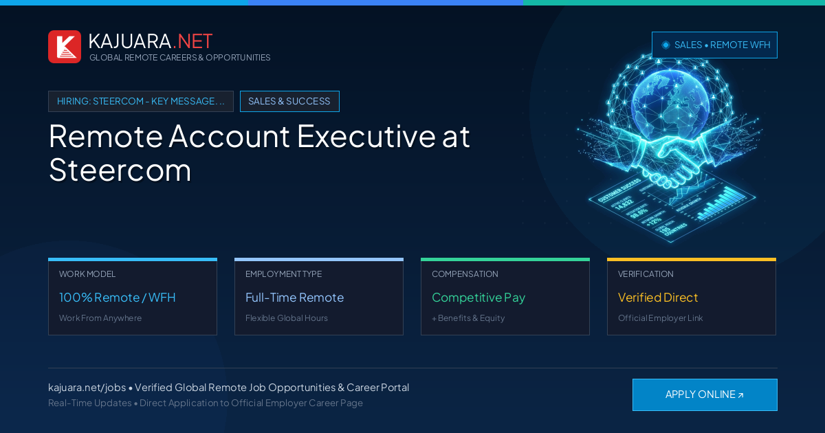Remote Account Executive at Steercom - Work From Home