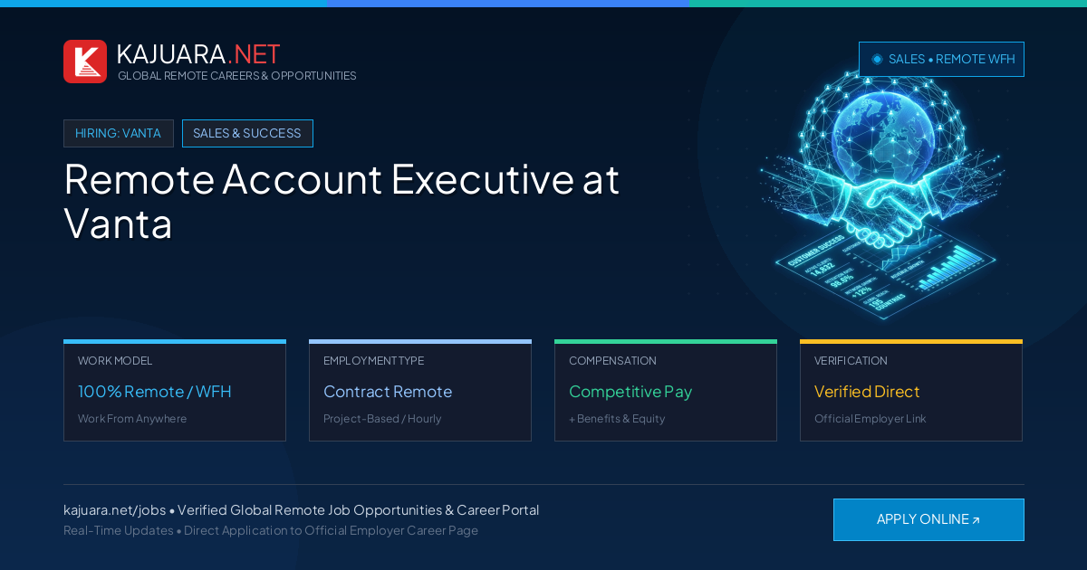 Remote Account Executive at Vanta - Work From Home