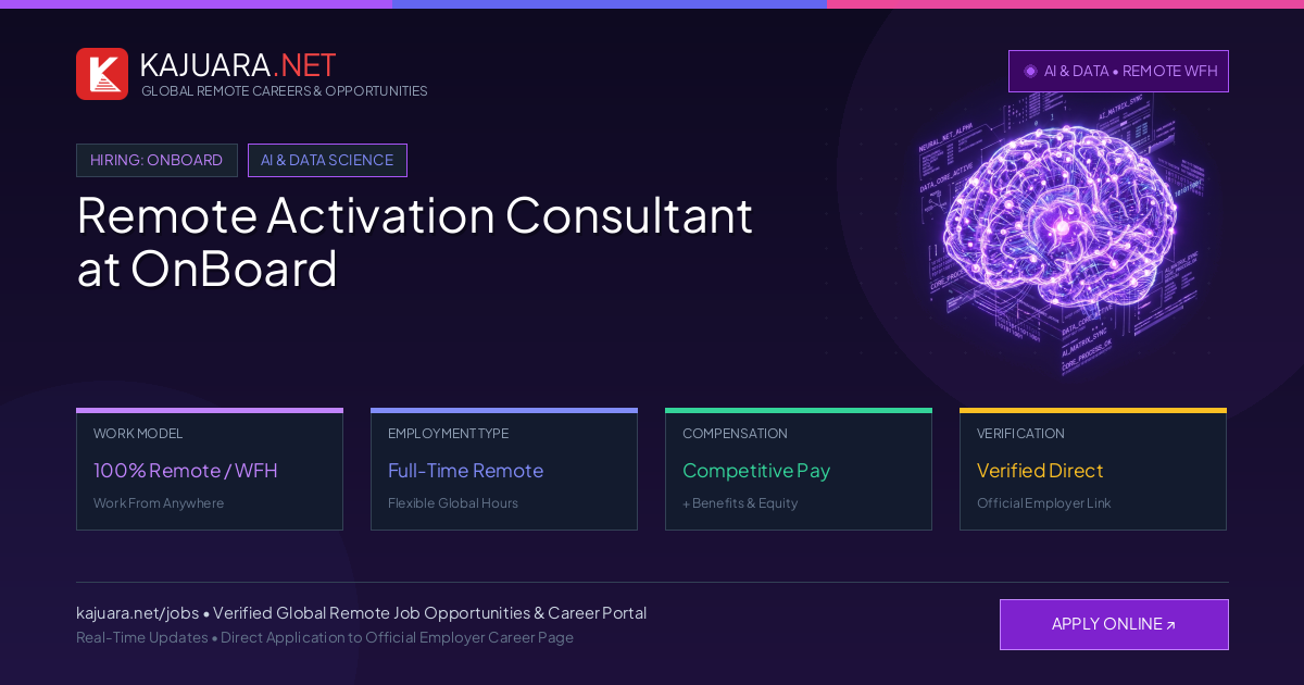 Remote Activation Consultant at OnBoard - Work From Home