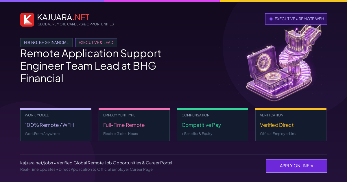 Remote Application Support Engineer Team Lead at BHG Financial