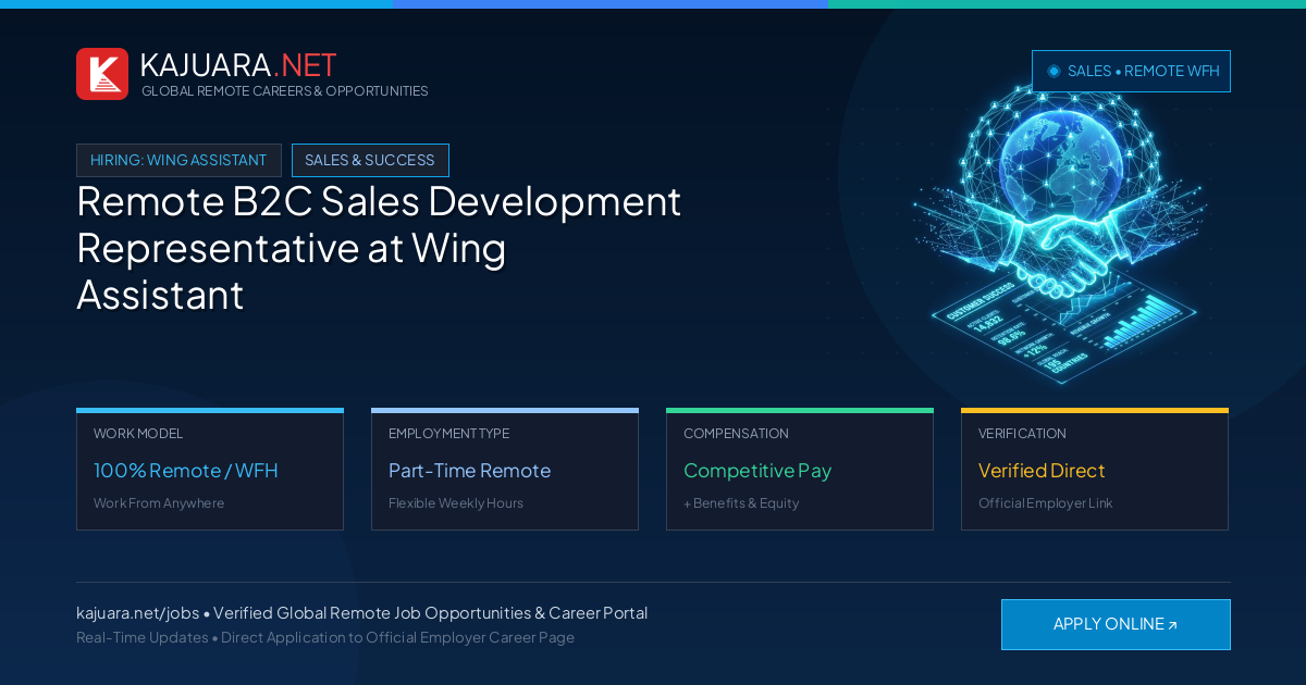 Remote B2C Sales Development Representative at Wing Assistant
