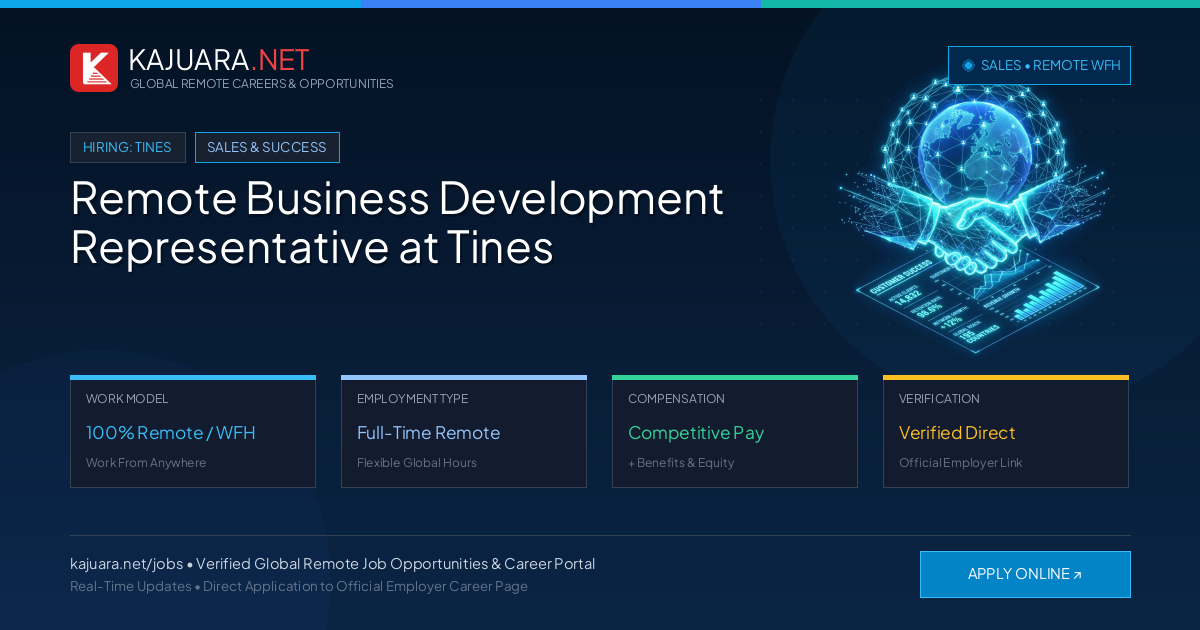 Remote Business Development Representative at Tines - Work From Home