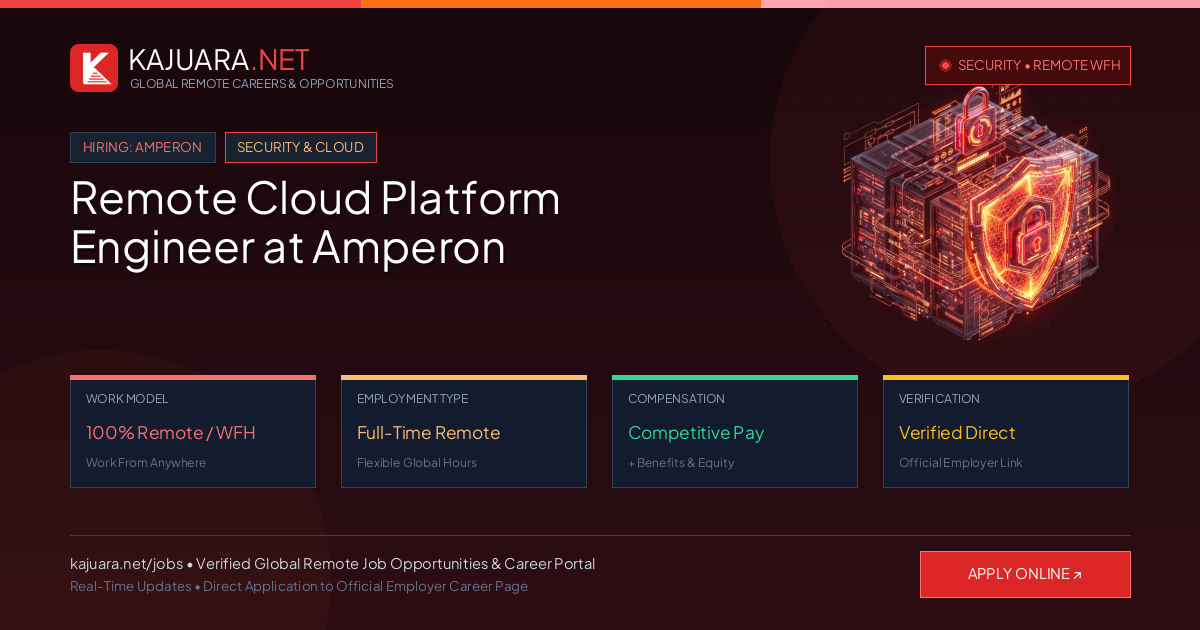 Remote Cloud Platform Engineer at Amperon - Work From Home