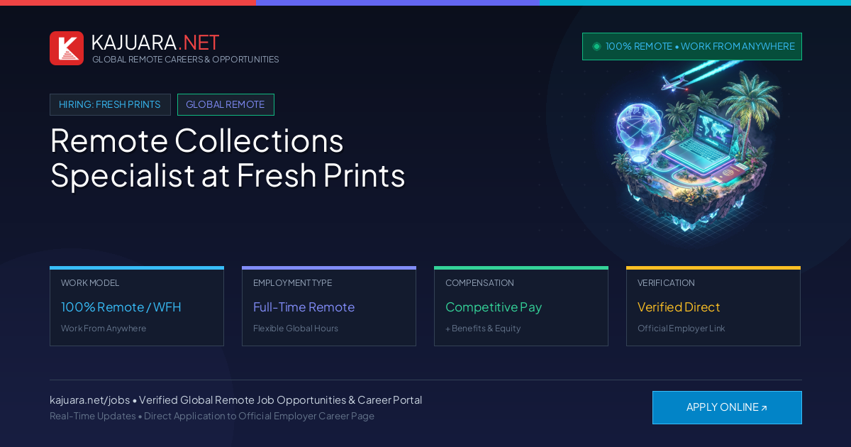 Remote Collections Specialist at Fresh Prints - Work From Home