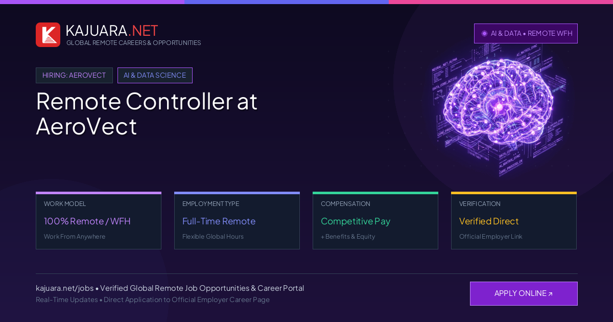 Remote Controller at AeroVect - Work From Home