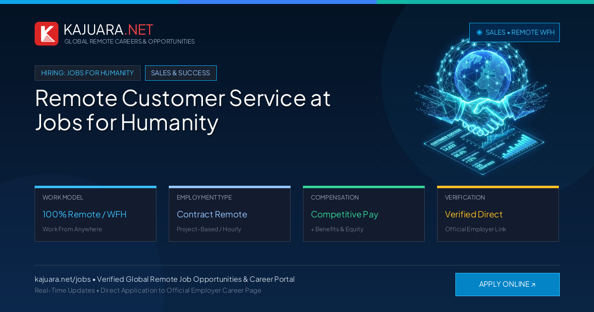Remote Customer Service at Jobs for Humanity - Work From Home
