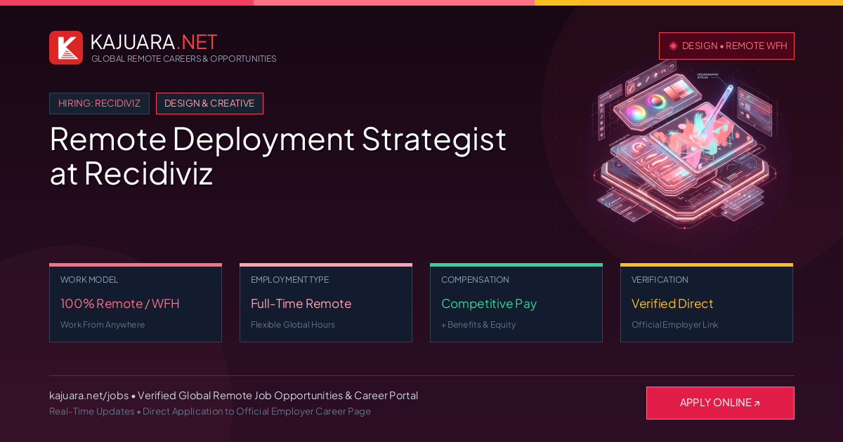 Remote Deployment Strategist at Recidiviz - Work From Home