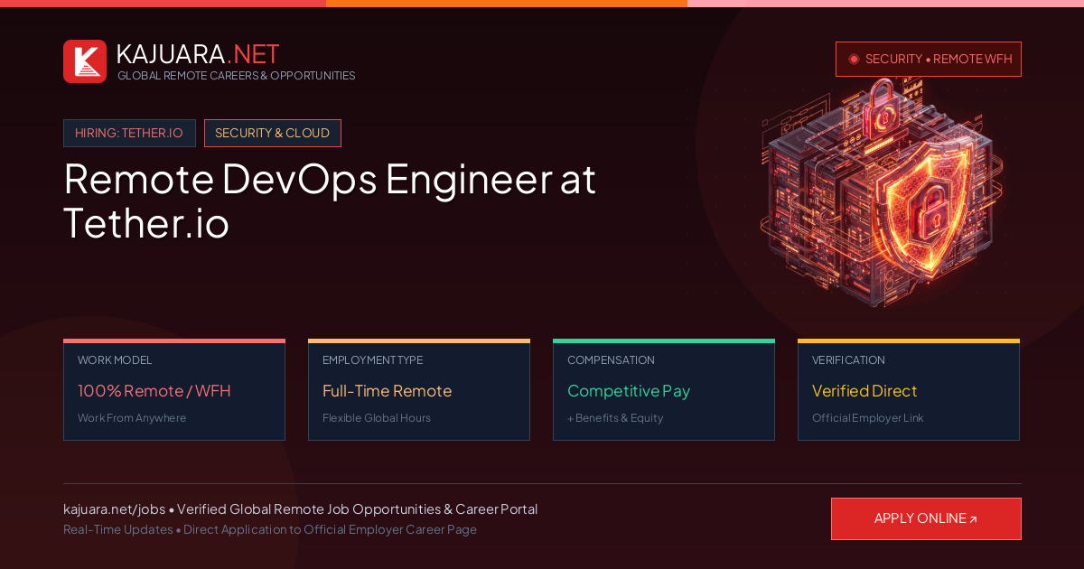 Remote DevOps Engineer at Tether.io - Work From Home