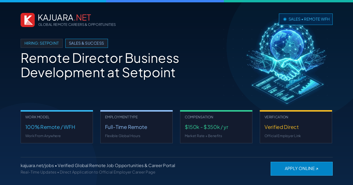 Remote Director Business Development at Setpoint - Work From Home