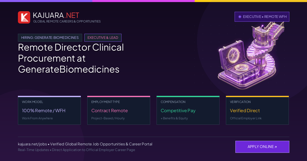 Remote Director Clinical Procurement at GenerateBiomedicines WFH