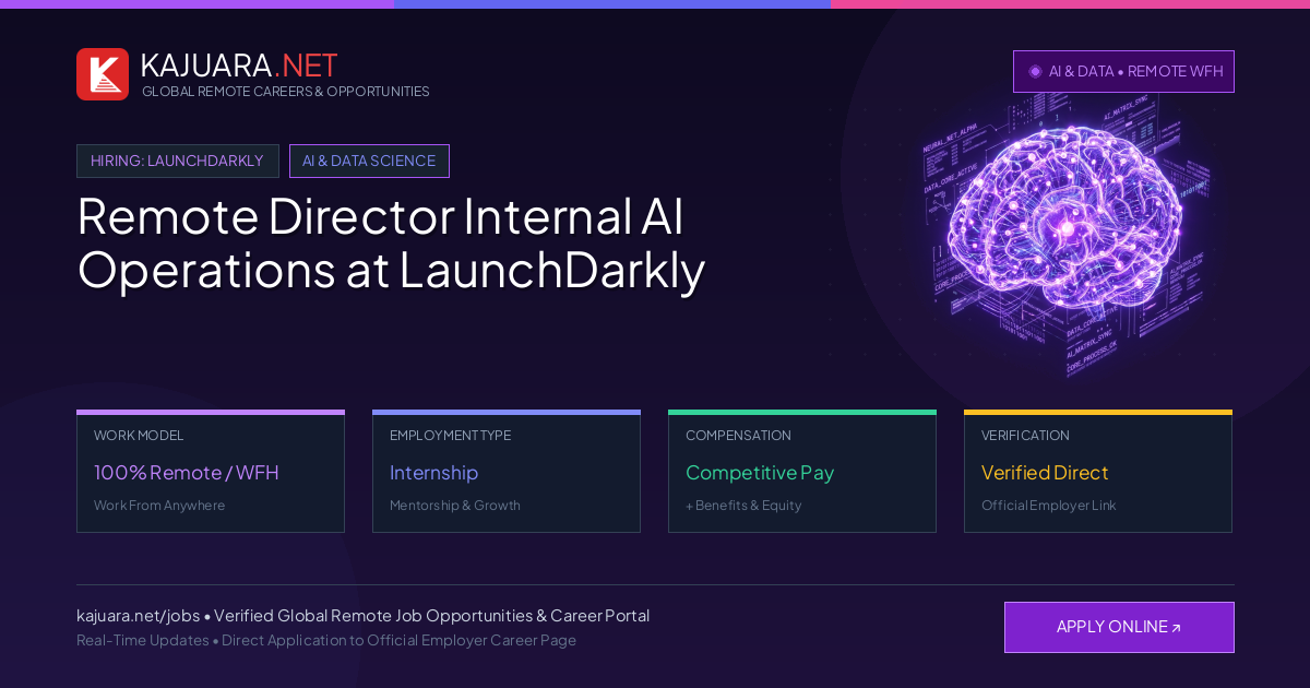 Remote Director Internal AI Operations at LaunchDarkly - Work From Home