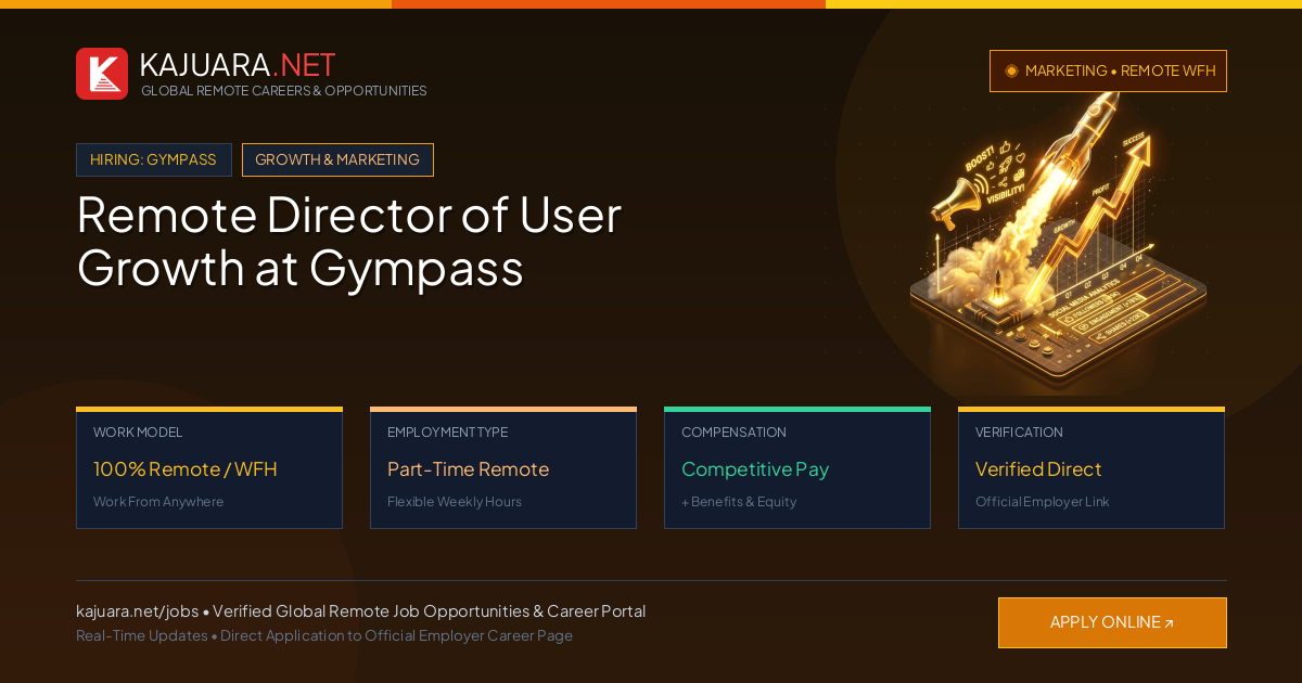 Remote Director of User Growth at Gympass - Work From Home