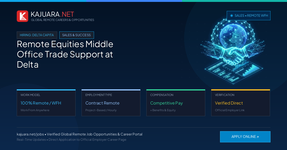 Remote Equities Middle Office Trade Support at Delta Capita