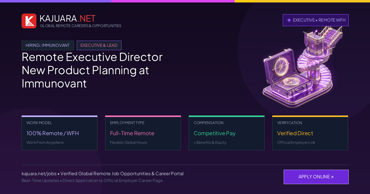 Remote Executive Director New Product Planning at Immunovant WFH