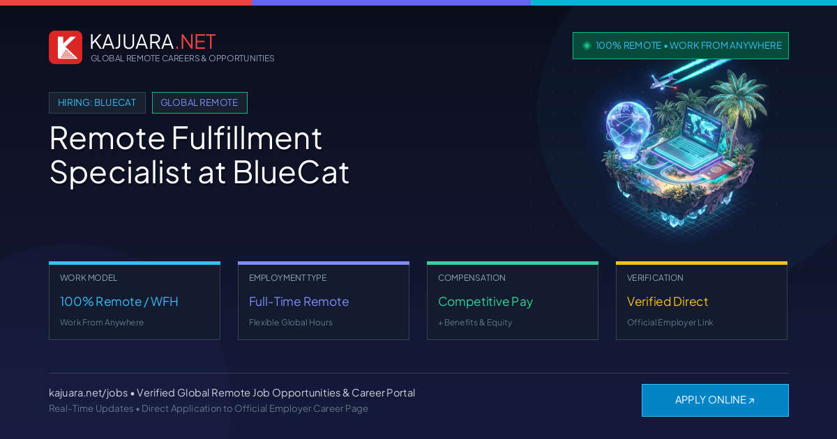 Remote Fulfillment Specialist at BlueCat - Work From Home