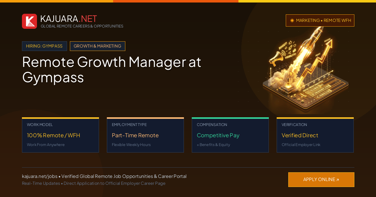 Remote Growth Manager at Gympass - Work From Home