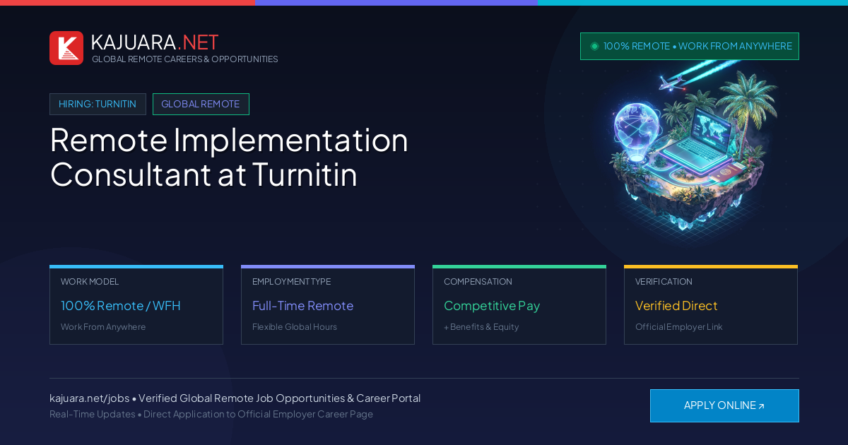 Remote Implementation Consultant at Turnitin - Work From Home