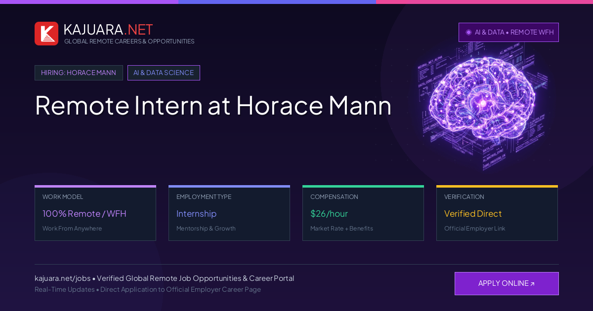 Remote Intern at Horace Mann - Work From Home