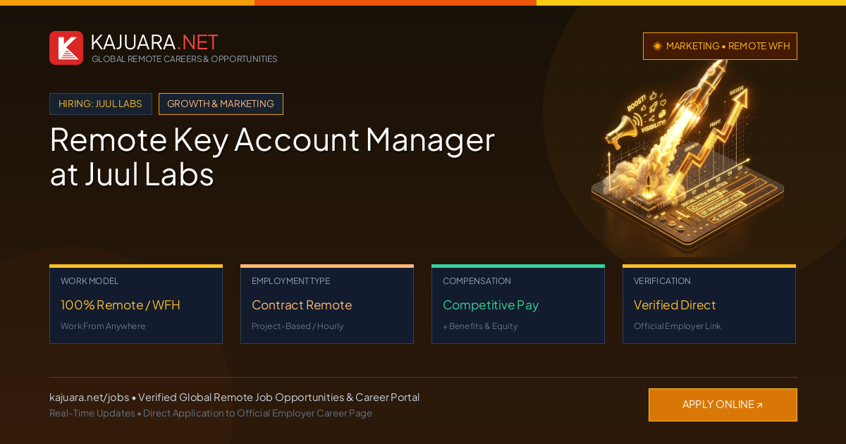 Remote Key Account Manager at Juul Labs - Work From Home